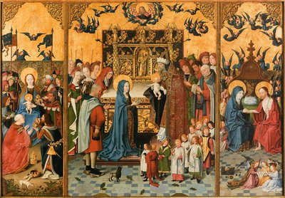 Altarpiece of the Seven Joys of Mary by Unbekannt Unbekannt